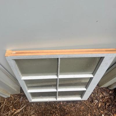 Two Six Pane Wooden Framed Windows (SRB-MG)