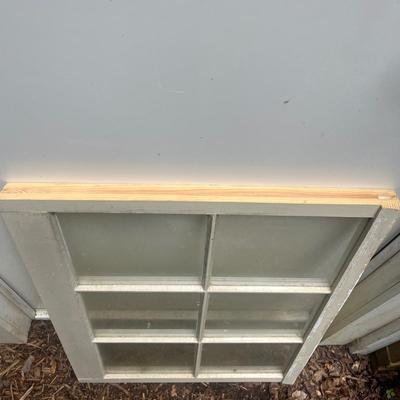Two Six Pane Wooden Framed Windows (SRB-MG)