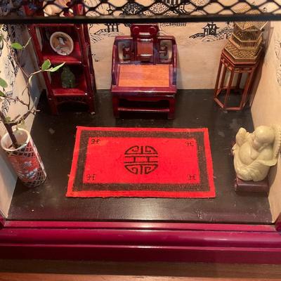 O10 Hand-made Miniature Chinese Shadow Diorama Box