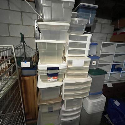Large Collection of Plastic Storage Containers (SRB-MG)
