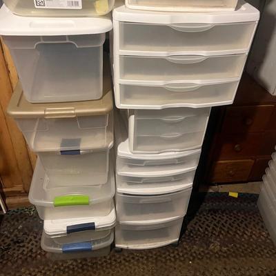 Large Collection of Plastic Storage Containers (SRB-MG)