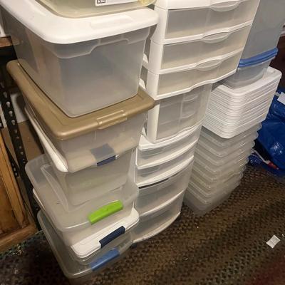 Large Collection of Plastic Storage Containers (SRB-MG)