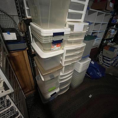 Large Collection of Plastic Storage Containers (SRB-MG)