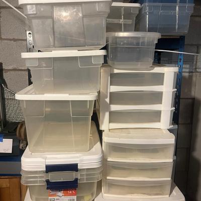 Large Collection of Plastic Storage Containers (SRB-MG)