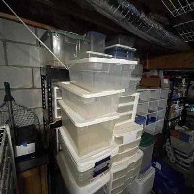 Large Collection of Plastic Storage Containers (SRB-MG)