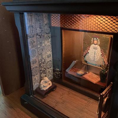 O11 Vintage Chinese Imperial Tribute Room Diorama Box