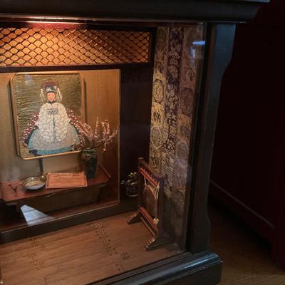 O11 Vintage Chinese Imperial Tribute Room Diorama Box