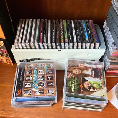 O13 Large Lot of CD's with CD Collector & Tray