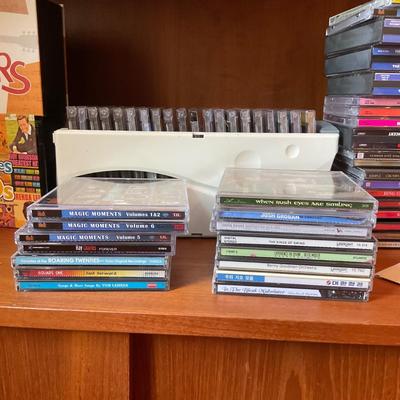 O13 Large Lot of CD's with CD Collector & Tray