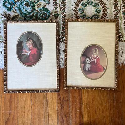 Lot 233 Vintage girls prints