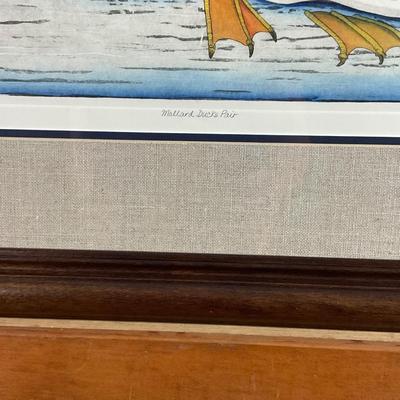 O14 Dan Mitra Mallard Ducks Hand-colored Etching Signed & Numbered