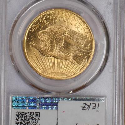 1907 Gold St. Gaudens Double Eagle $20 PCGS MS63