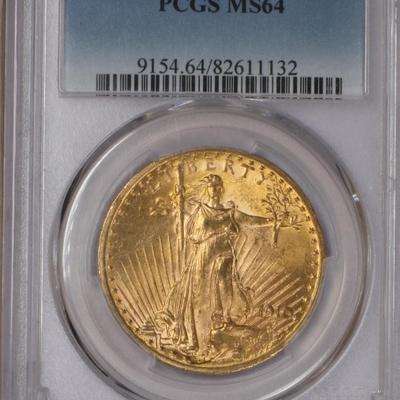 1910 Gold St. Gaudens Double Eagle $20 PCGS MS64
