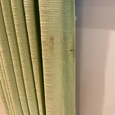 H23 Green Valance with Retractable Curtains