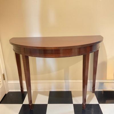 H24 Mahogany Federal;-Style Half Moon Table