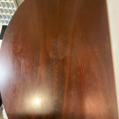 H24 Mahogany Federal;-Style Half Moon Table