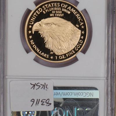 2021-W Gold Eagle $50 Eagle Portrait T-2 Early Releases NGC PF70 Ultra Cameo