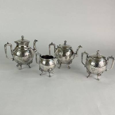 D26 Victorian Reed & Barton Silver Plate Tea Set Circa 1880's