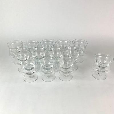 K40 Set of 13 Seafood Cocktail Glasses with Liners