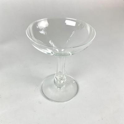 K41 Vintage Hollow Stem Cut Crystal Champagne Coupes
