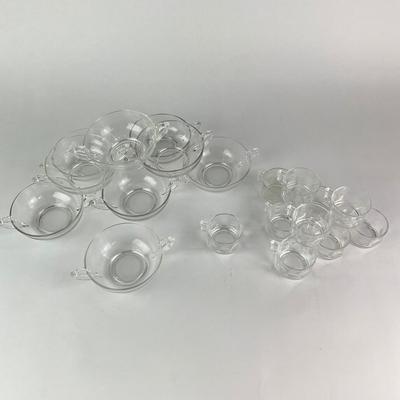 K43 Arcorco Espresso Shot Glasses with Cream Soup Bowls