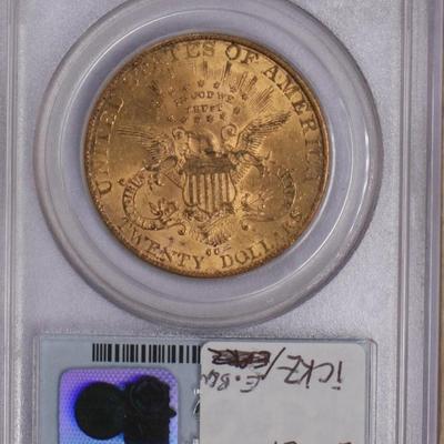 1890-CC Gold Liberty Head $20 PCGS AU53 CAC