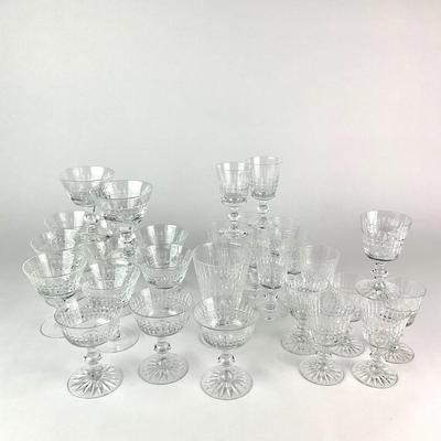 K45 Large Lot of Vintage Tiffin Franciscan Wine Glasses & Champagne Coupes