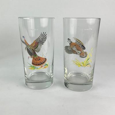 K47 Pair of Duck Glass Tumblers with Duck Etched Frosted Glass Tumblers