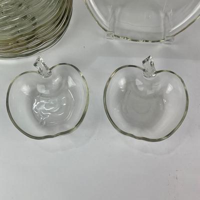 K48 Apple-shaped Glass Plates and Bowls