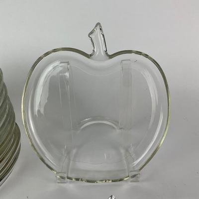 K48 Apple-shaped Glass Plates and Bowls