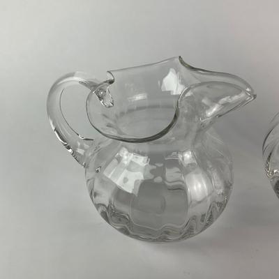 K50 Pair of Glass Pitchers