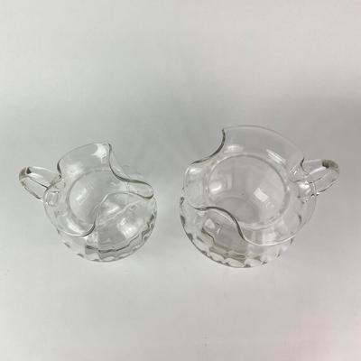 K50 Pair of Glass Pitchers