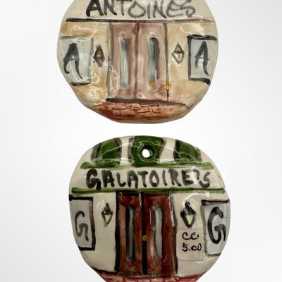 Hand-Painted New Orleans Wall Plaques (Set of 4)