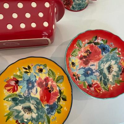 Pioneer Woman mugs and bowls and other dishes