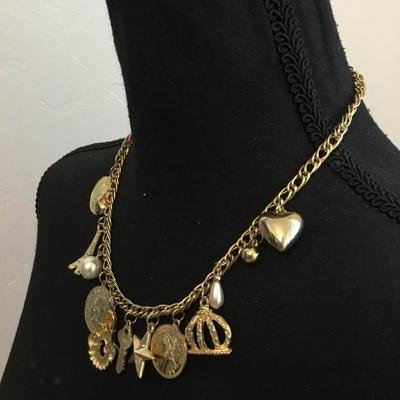 Cute vintage charm necklace
