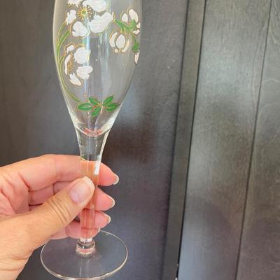 Hand Painted Glass Flutes