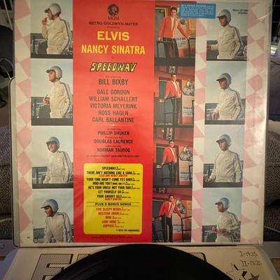 Sale Photo Thumbnail #18: Album Speedway, an original soundtrack album from the Metro-Goldwyn-Mayer picture of the same name, featuring Elvis Presley. The album, released by RCA Victor in both mono and stereo (LPM/LSP 3989) on June 25, 1968, serves as the soundtrack for the 1968 f