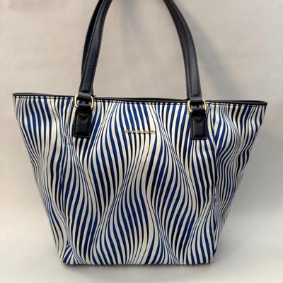 Vera Bradley -Tote Shoulder Bag - Ella Wavy Stripe
