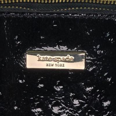 Lot 31: Kate Spade Black Patent Leather Ostrich Purse