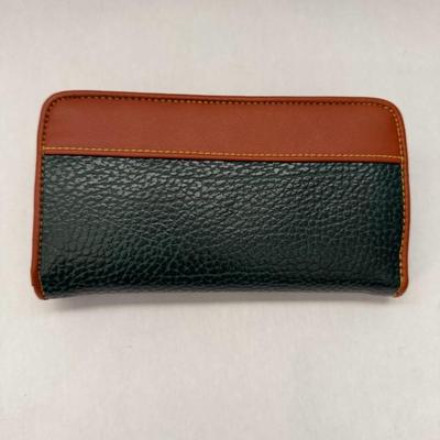 DOONEY & BOURKE - Green Brown Pebbled Leather Clutch Bag