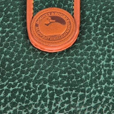 Lot 18: DOONEY & BOURKE - Classic Green Brown Pebbled Leather Clutch Wallet