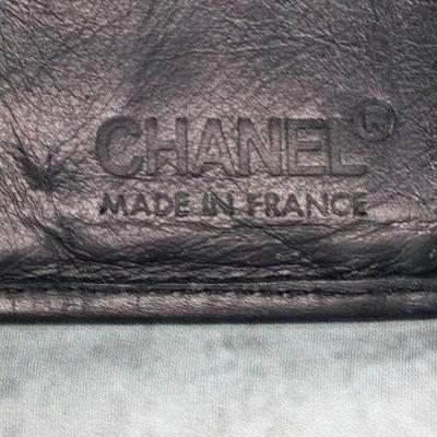 Lot 20: Chanel Matelasse Coco Mark Fold Long Wallet Lambskin Black CC Logo