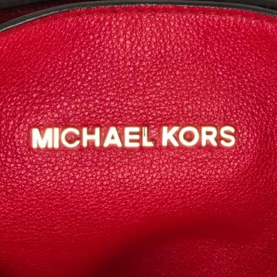 Lot 33: Michael Kors - XL Ashbury Red Pebble Leather Grab Bag