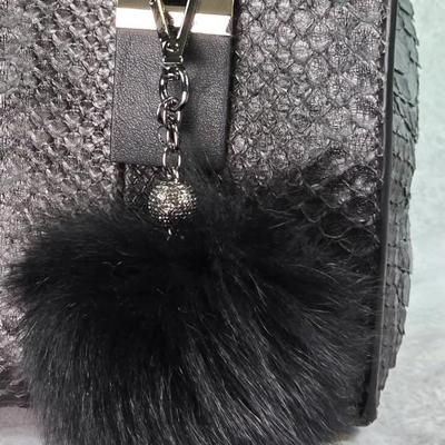 Lot 37: 2015 Michael Kors Collection - GRACIE Large Genuine Python Leather Tote, Graphite/Black