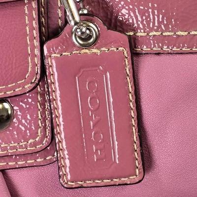 Lot 40: Coach Soho Pleated Lilac Leather Satchel Bag - Pink
