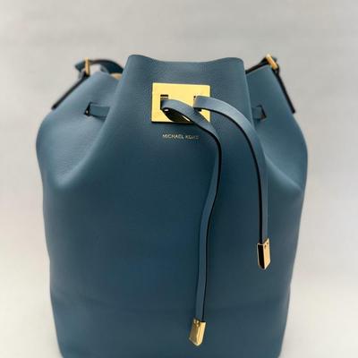 Michael Kors Collection - Leather Bucket Bag - Blue