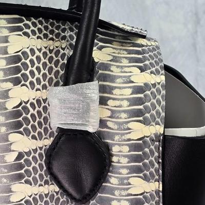 Lot 47: Michael Kors Collection - Miranda Snake Skin Tote