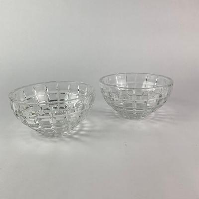 053 Pair of Two Cut Crystal Bowls