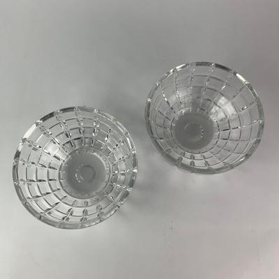 053 Pair of Two Cut Crystal Bowls