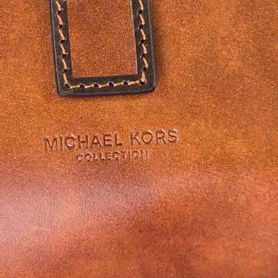 Lot 49: Michael Kors Collection - 2015 Runway Edition - Brown Leather Saddle Bag